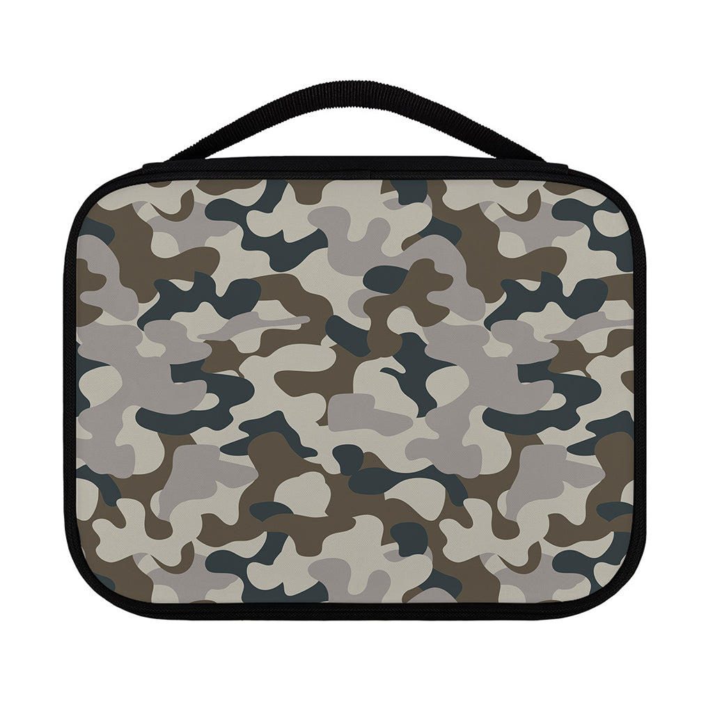 Grey And Brown Camouflage Print Classic Bible Case