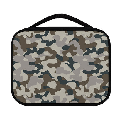 Grey And Brown Camouflage Print Classic Bible Case
