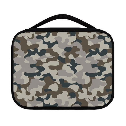 Grey And Brown Camouflage Print Classic Bible Case