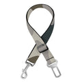 Grey And Brown Camouflage Print Dog Seat Belt