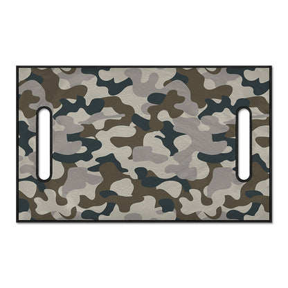 Grey And Brown Camouflage Print Golf Cart Seat Cover