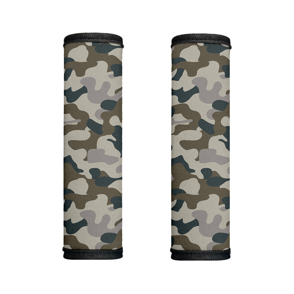 Grey And Brown Camouflage Print Handle Covers
