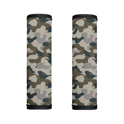 Grey And Brown Camouflage Print Handle Covers