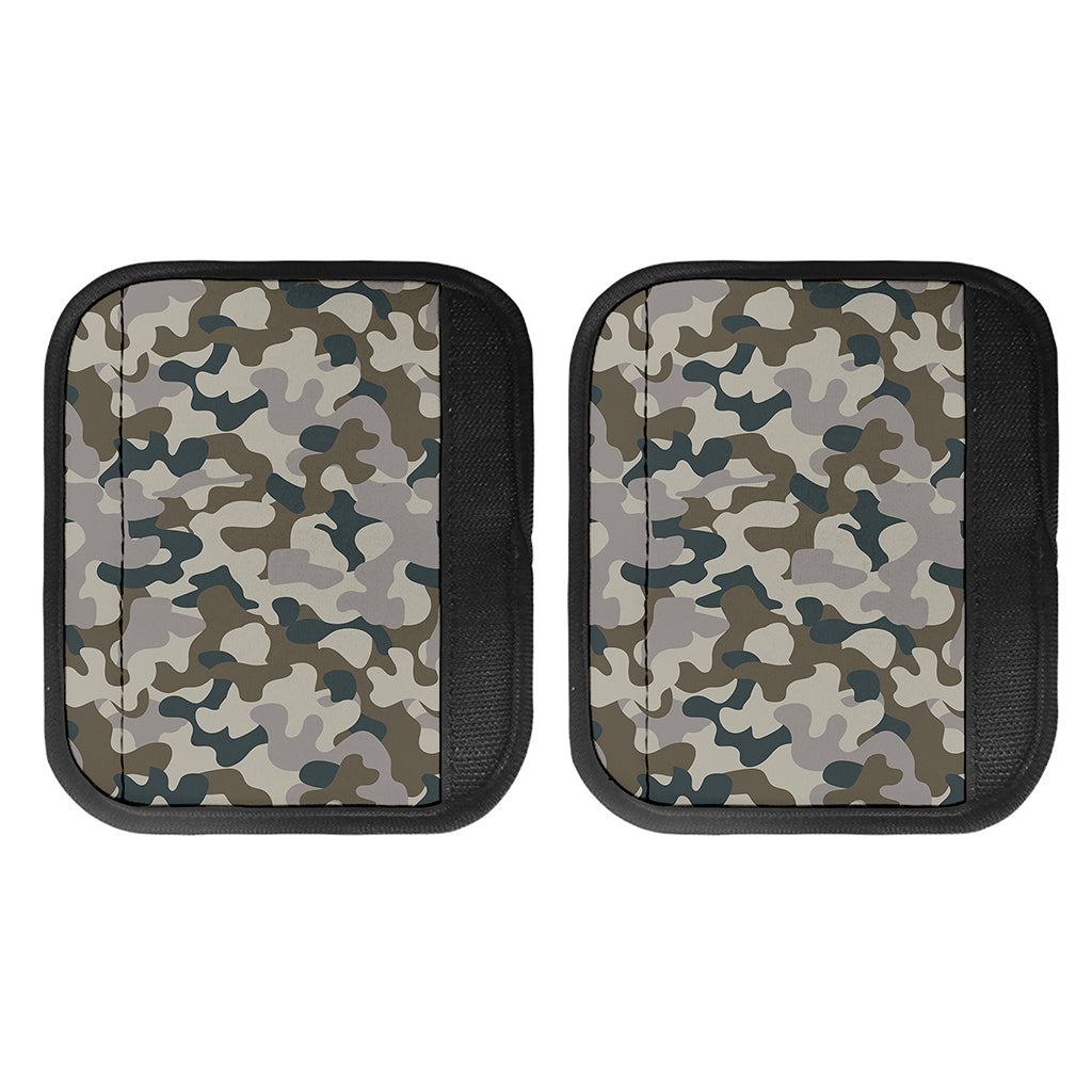 Grey And Brown Camouflage Print Handle Covers