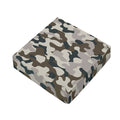 Grey And Brown Camouflage Print Outdoor Seat Cushion Cover