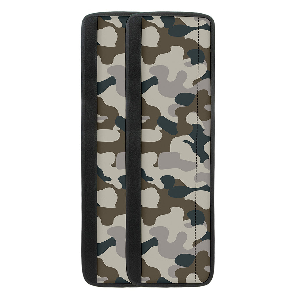 Grey And Brown Camouflage Print Refrigerator Handle Covers