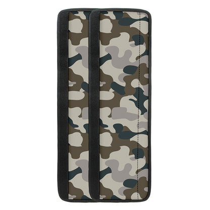 Grey And Brown Camouflage Print Refrigerator Handle Covers