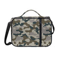 Grey And Brown Camouflage Print Shoulder Strap Bible Bag