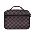 Grey And Orange Plaid Pattern Print Briefcase Bible Bag