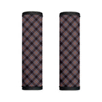 Grey And Orange Plaid Pattern Print Handle Covers