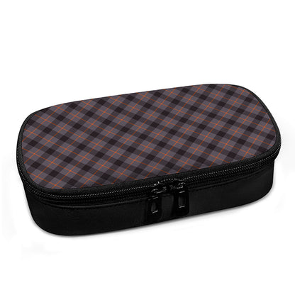 Grey And Orange Plaid Pattern Print Insulin Cooler Travel Case