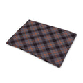 Grey And Orange Plaid Pattern Print Pet Cooling Mat Cover