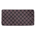 Grey And Orange Plaid Pattern Print Towel