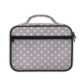 Grey And Pink Polka Dot Pattern Print Briefcase Bible Bag