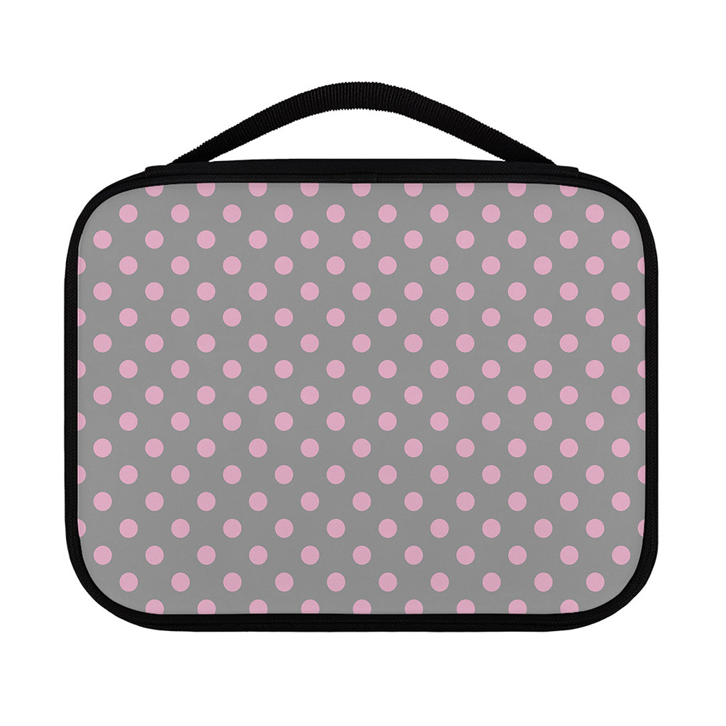 Grey And Pink Polka Dot Pattern Print Classic Bible Case