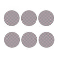 Grey And Pink Polka Dot Pattern Print Coaster Set