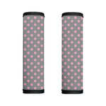 Grey And Pink Polka Dot Pattern Print Handle Covers