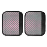 Grey And Pink Polka Dot Pattern Print Handle Covers