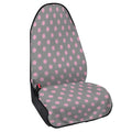 Grey And Pink Polka Dot Pattern Print Waterproof Car Seat Cover