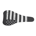 Grey And White American Flag Print Bicycle Seat Cover