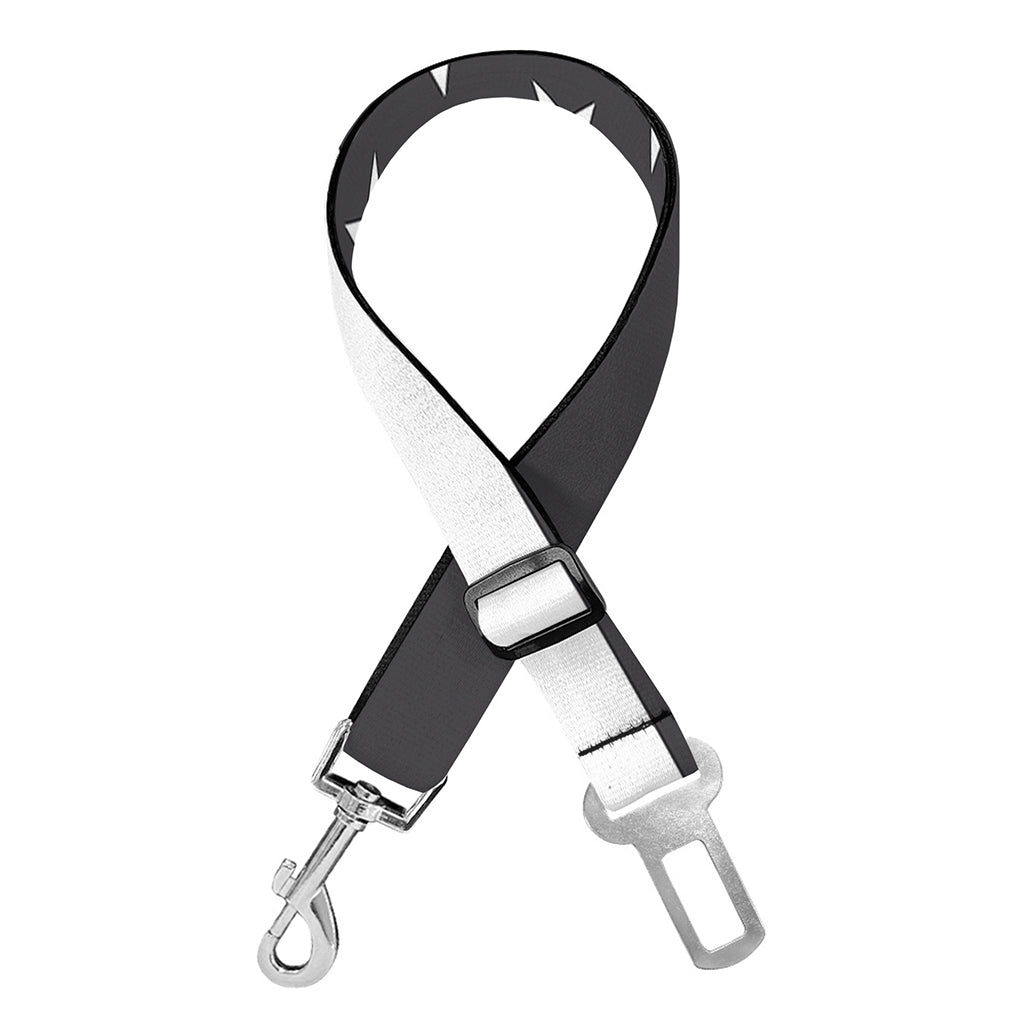 Grey And White American Flag Print Dog Seat Belt