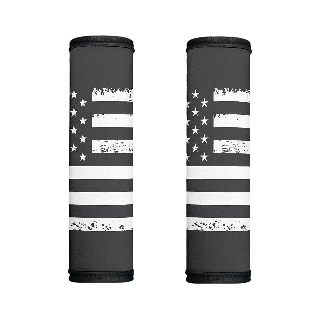 Grey And White American Flag Print Handle Covers