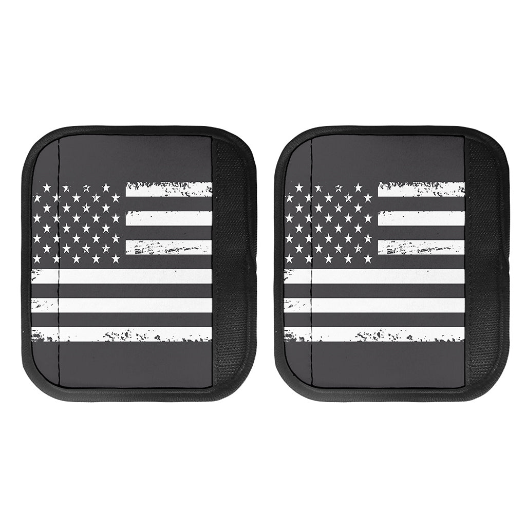 Grey And White American Flag Print Handle Covers