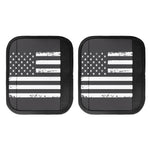Grey And White American Flag Print Handle Covers