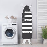 Grey And White American Flag Print Ironing Board Cover