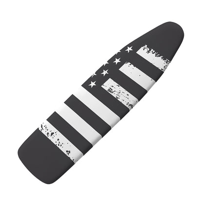 Grey And White American Flag Print Ironing Board Cover