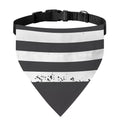 Grey And White American Flag Print Over The Collar Dog Bandana