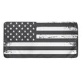 Grey And White American Flag Print Towel