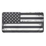 Grey And White American Flag Print Towel