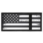 Grey And White American Flag Print Trifold Wallet