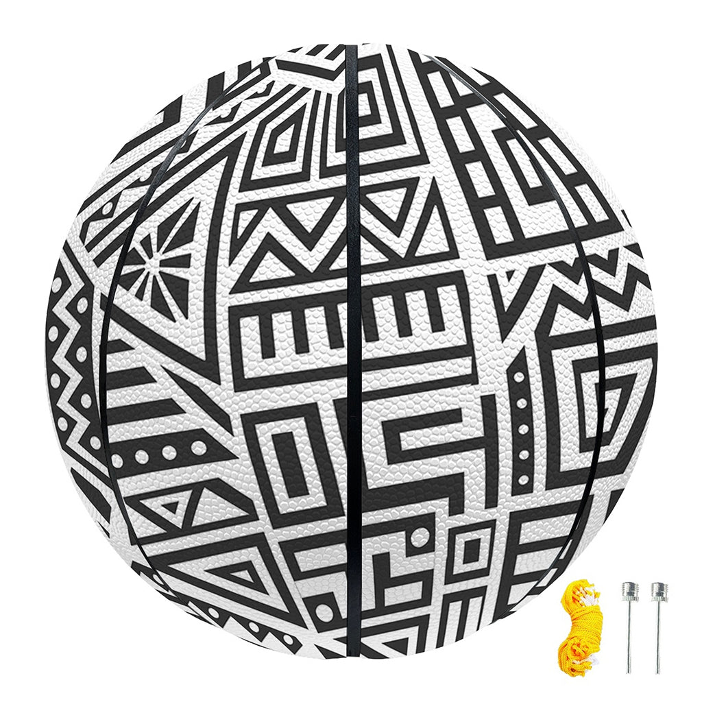 Grey And White Aztec Pattern Print Basketball