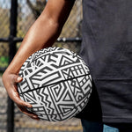 Grey And White Aztec Pattern Print Basketball