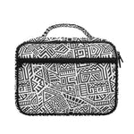 Grey And White Aztec Pattern Print Briefcase Bible Bag