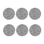 Grey And White Aztec Pattern Print Coaster Set