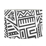 Grey And White Aztec Pattern Print Drum Lamp Shade