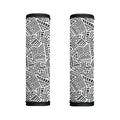 Grey And White Aztec Pattern Print Handle Covers