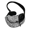 Grey And White Aztec Pattern Print Pet Sling Carrier