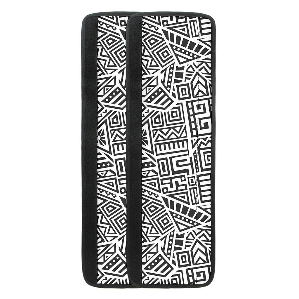 Grey And White Aztec Pattern Print Refrigerator Handle Covers
