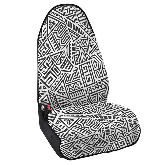 Grey And White Aztec Pattern Print Waterproof Car Seat Cover