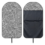 Grey And White Aztec Pattern Print Waterproof Car Seat Cover