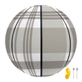 Grey And White Border Tartan Print Basketball