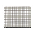 Grey And White Border Tartan Print Bifold Wallet