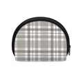 Grey And White Border Tartan Print Coin Purse