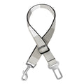 Grey And White Border Tartan Print Dog Seat Belt