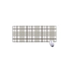 Grey And White Border Tartan Print Extended Mouse Pad