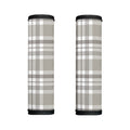 Grey And White Border Tartan Print Handle Covers